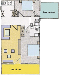 Grundriss der Erdgeschosswohnung